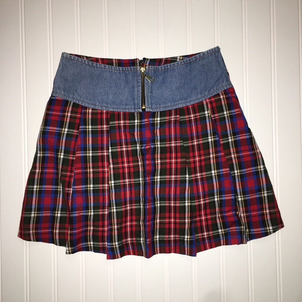 Plaid Mini Skirt